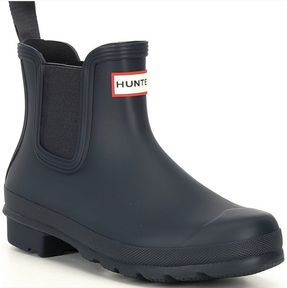 HUNTER Original Chelsea Boots, Navy - US 10